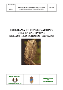 Programa de Conservación y Cría en Cautividad del Autillo Europeo