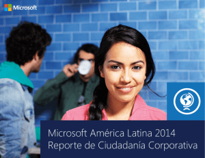 Microsoft América Latina 2014 Reporte de Ciudadanía Corporativa