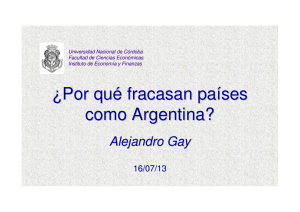 ¿Por qué fracasan países como Argentina?