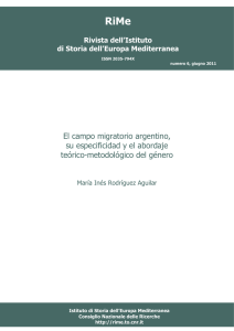 El campo migratorio argentino, su especificidad y el - RiMe