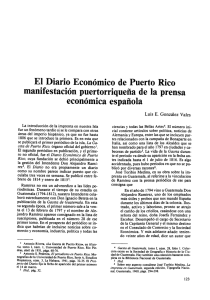 El Diario Económico de Puerto Rico. Manifestación Puertorriqueña