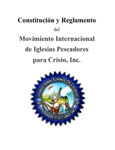 Constitución y Reglamento - Concilio Internacional De Iglesias