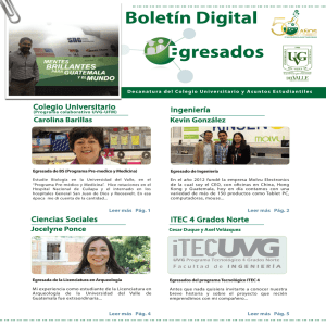 Boletin Egresados - Universidad del Valle de Guatemala