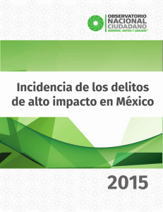 reporte anual 2015 - Observatorio Nacional Ciudadano
