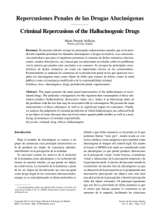Repercusiones Penales de las Drogas Alucinógenas
