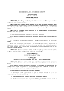 Código Penal del Estado de Sonora.