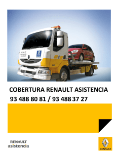 Coberturas Renault Asistencia