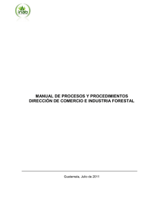 manual de procesos y procedimientos dirección de comercio e