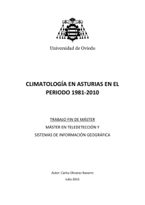 climatología en asturias en el periodo 1981-2010