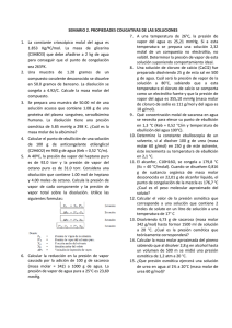 SEMARIO 2. PROPIEDADES COLIGATIVAS DE LAS SOLUCIONES