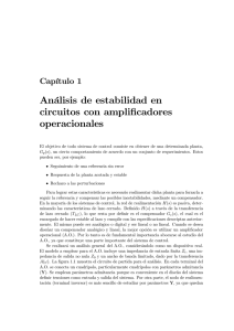 Análisis de estabilidad en circuitos con amplificadores operacionales