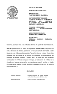resolución - Tribunal Electoral de Quintana Roo