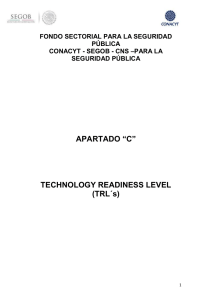 APARTADO “C” TECHNOLOGY READINESS LEVEL
