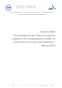 Informe SATI “Jurisprudencia del Tribunal Supremo