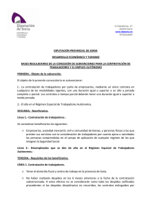 Bases de la convocatoria - Diputación Provincial de Soria