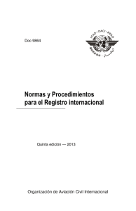 Normas y Procedimientos para el Registro internacional