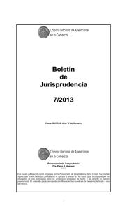 Boletín de Jurisprudencia 7/2013