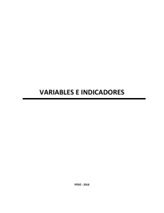 VARIABLES E INDICADORES