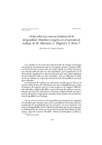 «Nota sobre Las nuevas fronteras de la desigualdad. Hombres y