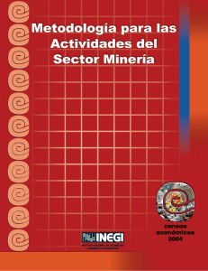 Metodología para las actividades del Sector Minería