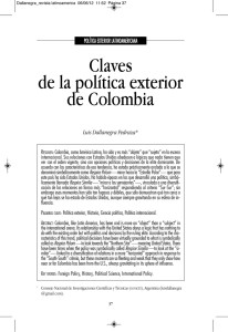 Claves de la política exterior de Colombia