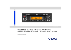 CD9303UB-CV RDS / MP3-CD / USB / AUX