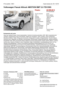 Volkswagen Passat Alltrack 4MOTION BMT 2.0 TDI DSG