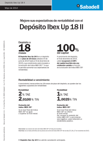 Depósito Ibex Up 18 II - BancSabadell d`Andorra