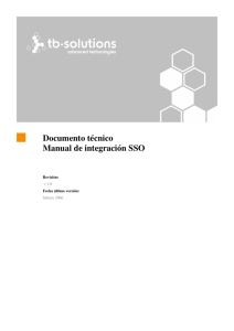 Documento técnico Manual de integración SSO