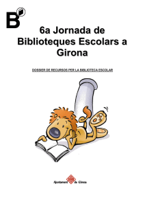 dossier de recursos - Biblioteques de Girona
