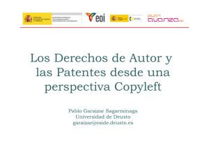Los Derechos de Autor y las Patentes desde una perspectiva Copyleft