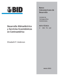 Desarrollo Hidroeléctrico y Servicios Ecosistémicos en Centroamérica