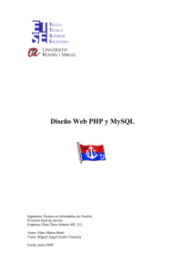 Diseño Web PHP y MySQL