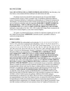 Ref. 478-CAS-2006 SALA DE LO PENAL DE LA CORTE SUPREMA