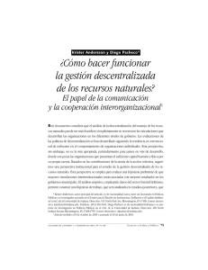 ¿Cómo hacer funcionar la gestión descentralizada de los recursos