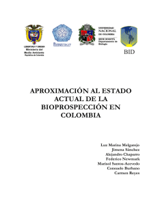 aproximación al estado actual de la bioprospección en colombia