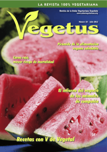 Descarga en PDF la revista Vegetus nº 19