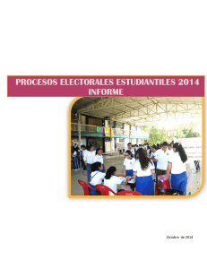 procesos electorales estudiantiles 2014 informe