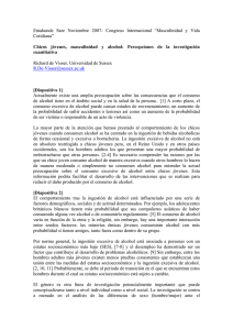 Chicos j&oacute;venes, masculinidad y alcohol