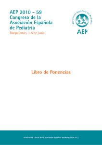 Libro de Ponencias - Asociación Española de Pediatría
