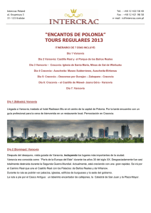 encantos de polonia״ tours regulares 2013