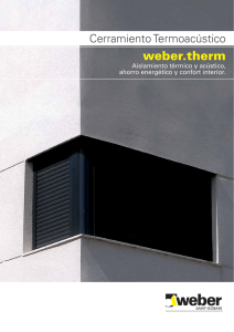 Dossier Sistema cerramiento termoacústico weber.therm