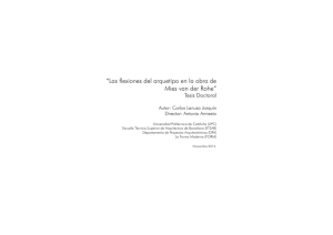 “Las flexiones del arquetipo en la obra de Mies van der Rohe”