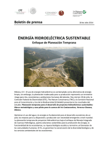 energía hidroeléctrica sustentable