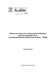Manual de Desarrollo Profesional 2009 - FES Acatlán