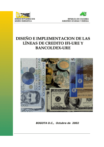 Diseño e Implementacion de las lineas de credito IFI-URE