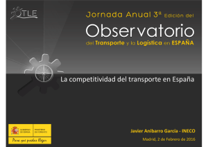 La competitividad del transporte en España