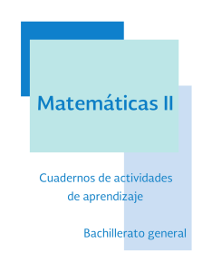 Matemáticas II - Dirección General del Bachillerato