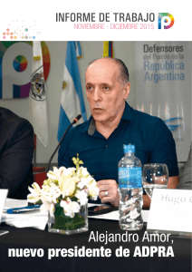 Alejandro Amor, nuevo presidente de ADPRA