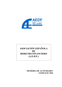 ASOCIACIÓN ESPAÑOLA DE DERECHO FINANCIERO (A.E.D.F.)